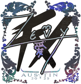 Sticker | zevy (Holo) | Austin 2025