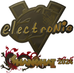 Sticker | electronic (Gold) | Shanghai 2024