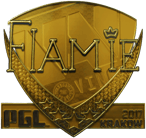 Sticker | flamie (Gold) | Krakow 2017 Sticker | flamie (Gold) | Krakow 2017 image