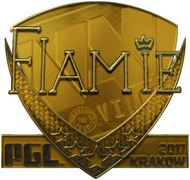 Adesivo | flamie (Dourado) | Cracóvia 2017