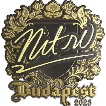 ステッカー | nitr0 (ゴールド) | Budapest 2025