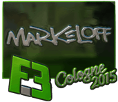 Sticker | markeloff (Foil) | Cologne 2015