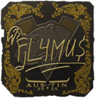 Sticker | FL4MUS (Gold) | Austin 2025 image