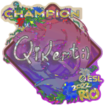 Sticker | qikert (Glitter, Champion) | Rio 2022