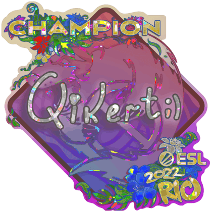 Sticker | qikert (brokatowa, mistrz) | Rio 2022
