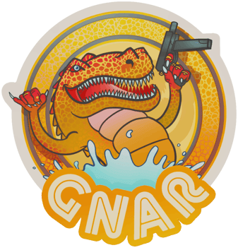 Sticker | Gnar (naranja)