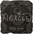 Sticker | alex666 (Foil) | Austin 2025 Sticker | alex666 (Foil) | Austin 2025 image