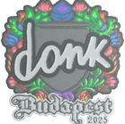 Sticker | donk (Embroidered) | Budapest 2025 Sticker | donk (Embroidered) | Budapest 2025 image