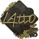 Sticker | latto (Gold) | Rio 2022 image