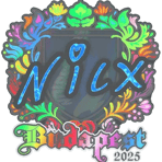 Sticker | nicx (Holo) | Budapest 2025