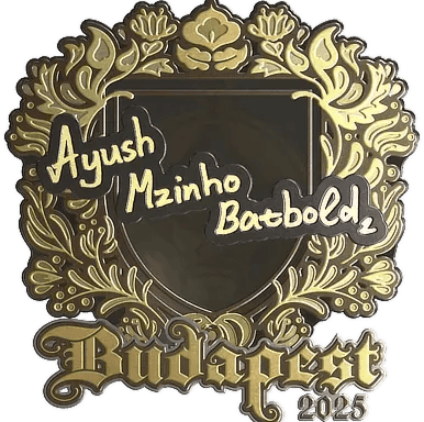 Sticker | mzinho (Gold) | Budapest 2025