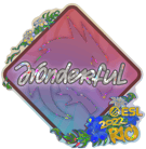 Sticker | w0nderful (Glitter) | Rio 2022 image