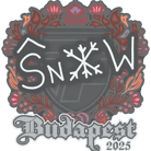 Sticker | snow | Budapest 2025 Sticker | snow | Budapest 2025 image
