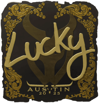 Sticker | Lucky(金色)| 2025年奥斯汀锦标赛