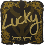 Sticker | Lucky (Gold) | Austin 2025