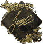 Sticker | Jame (Gold, Champion) | Rio 2022