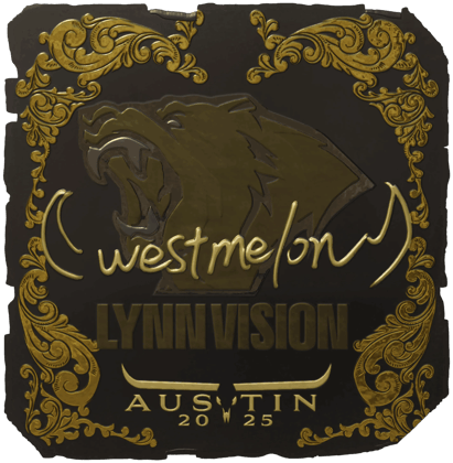 Sticker | westmelon(黃金)| Austin 2025