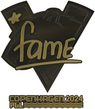 Sticker | fame (Altın) | Kopenhag 2024