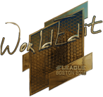 Sticker | WorldEdit (Gold) | Boston 2018 image