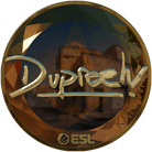 Sticker | dupreeh (Gold) | Katowice 2019 Sticker | dupreeh (Gold) | Katowice 2019 image