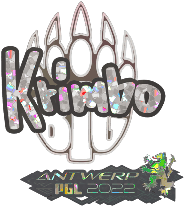Sticker | Krimbo (Glitter) | Antwerp 2022