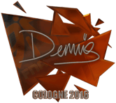 Sticker | dennis (Foil) | Cologne 2016