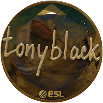 Sticker | tonyblack (Oro) | Katowice 2019