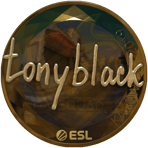 Sticker | tonyblack (Gold) | Katowice 2019