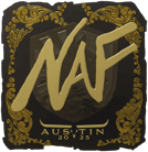 Sticker | NAF (Gold) | Austin 2025 image
