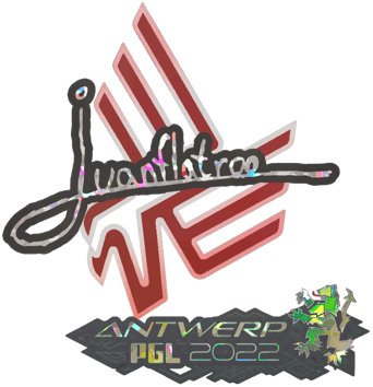 Sticker | juanflatroo (Glitter) | Antuérpia 2022