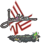 Sticker | juanflatroo (Glitter) | Antwerp 2022