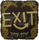 Sticker | exit (Gold) | Austin 2025 image