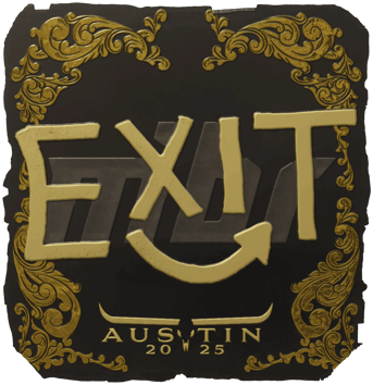 Sticker | exit (Oro) | Austin 2025