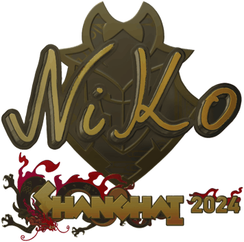 Sticker | NiKo (ทอง) | Shanghai 2024