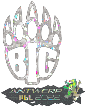 Sticker | BIG (Glitter) | Antuérpia 2022