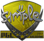 Sticker | s1mple (Foil) | Krakow 2017 image