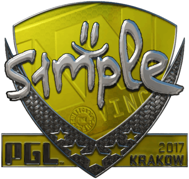 Sticker | s1mple (キラ) | Krakow 2017