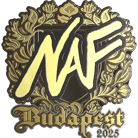 Sticker | NAF (Gold) | Budapest 2025 image