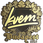 Sticker | Kvem (Gold) | Budapest 2025 image