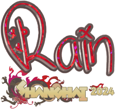 Sticker | rain (Glitter) | Xangai 2024