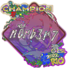 Sticker | n0rb3r7 (Glitter, Champion) | Rio 2022 image