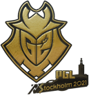 Sticker | G2 Esports (Gold) | Stockholm 2021 image