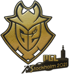 Sticker | G2 Esports (Gold) | Stockholm 2021