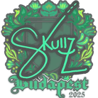 Sticker | skullz | Budapest 2025 image