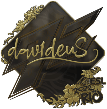 Sticker | dav1deuS (Gold) | Rio 2022