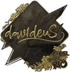 Sticker | dav1deuS (Gold) | Rio 2022