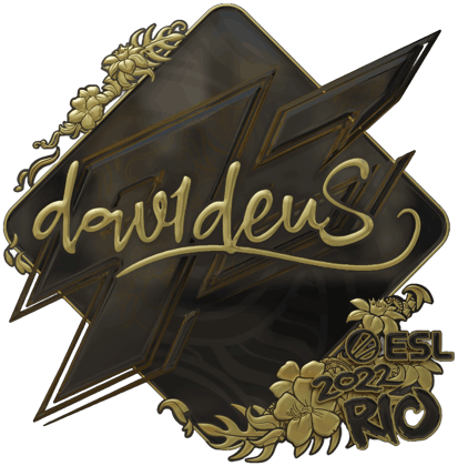 Sticker | dav1deuS (ทอง) | Rio 2022