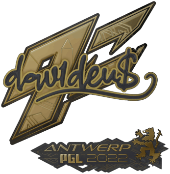 Sticker | dav1d (Gold) | Antwerpen 2022