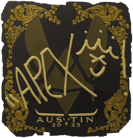 Sticker | apEX (Gold) | Austin 2025 image