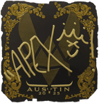 Sticker | apEX (Gold) | Austin 2025